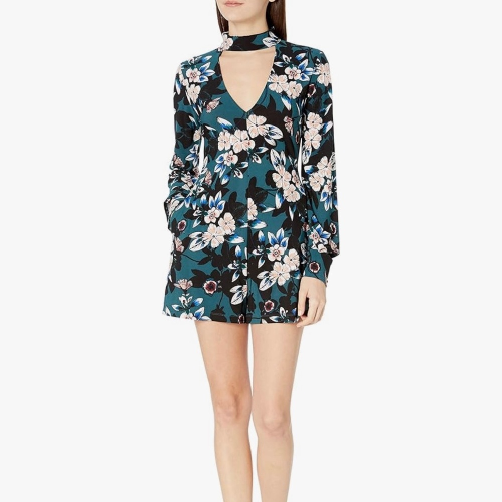 GUESS Teal Floral Romper
